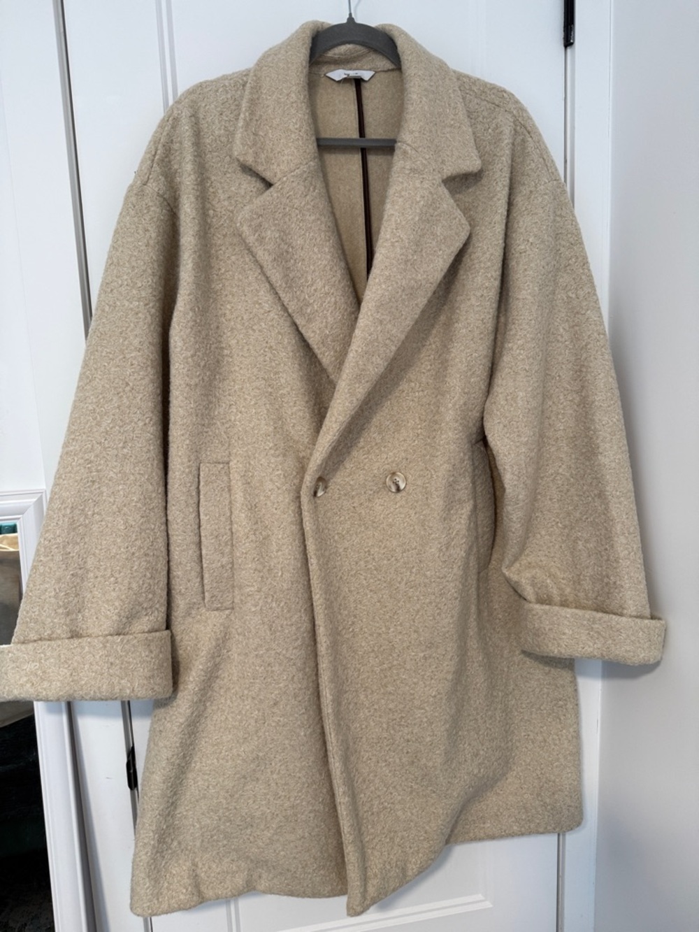 Next oversized Beige Overcoat